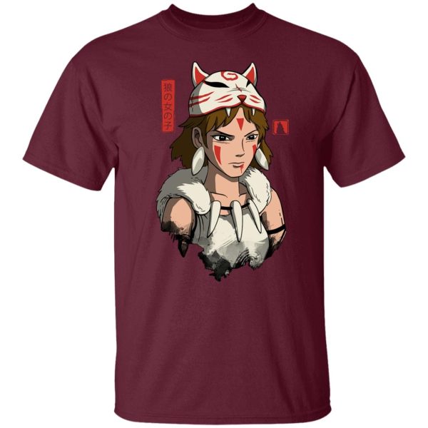 Watch Princess Mononoke - Mononoke The Wolf Girl T Shirt-Apparel, princess mononoke, Tshirt, Watch Princess Mononoke