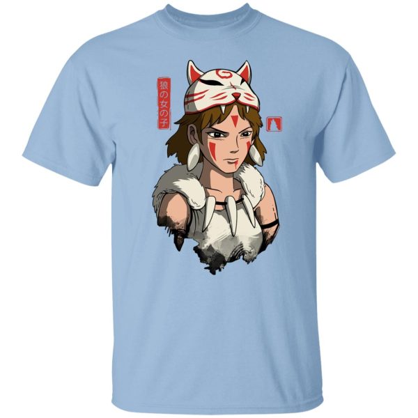 Watch Princess Mononoke - Mononoke The Wolf Girl T Shirt-Apparel, princess mononoke, Tshirt, Watch Princess Mononoke