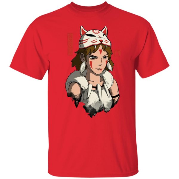 Watch Princess Mononoke - Mononoke The Wolf Girl T Shirt-Apparel, princess mononoke, Tshirt, Watch Princess Mononoke