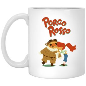 Porco Rosso – The Kiss Mug-House Decor, Mug, porco rosso