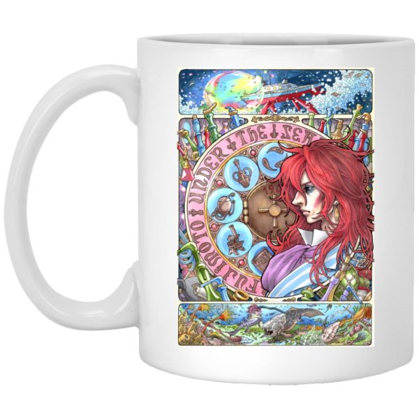 Ponyo Voice Actors English - Ponyo’s Father Portrait Art Mug-House Decor, Mug, ponyo, Ponyo Voice Actors English