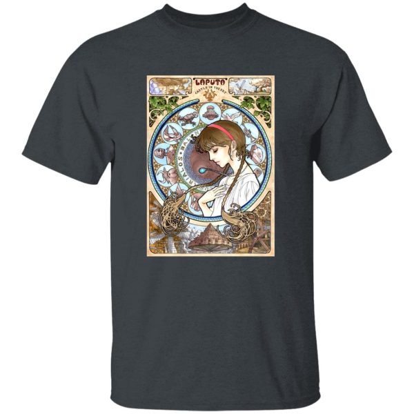 Laputa Castle In The Sky Book - Laputa: Castle in The Sky – Sheeta Portrait Art T Shirt-Apparel, Laputa Castle In The Sky Book, Laputa: Castle in the Sky, Tshirt