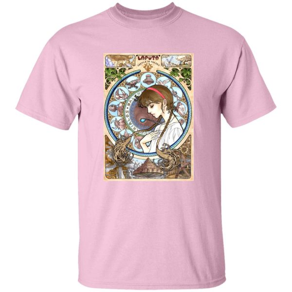 Laputa Castle In The Sky Book - Laputa: Castle in The Sky – Sheeta Portrait Art T Shirt-Apparel, Laputa Castle In The Sky Book, Laputa: Castle in the Sky, Tshirt