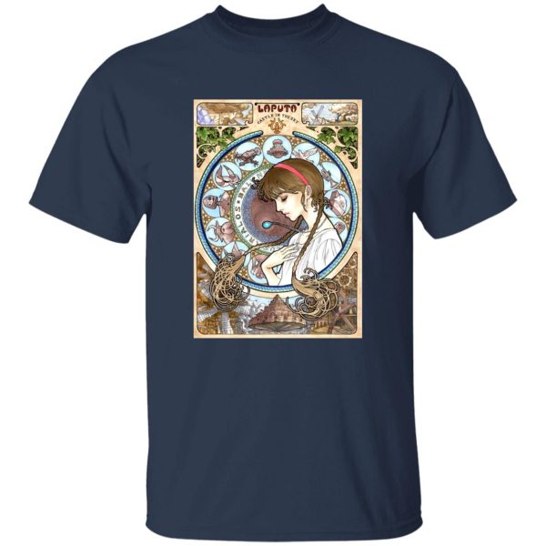 Laputa Castle In The Sky Book - Laputa: Castle in The Sky – Sheeta Portrait Art T Shirt-Apparel, Laputa Castle In The Sky Book, Laputa: Castle in the Sky, Tshirt