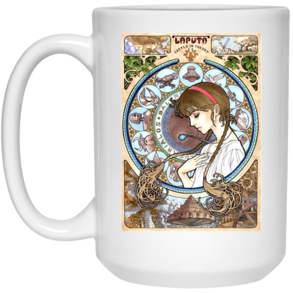 Laputa - Castle In The Sky - Laputa: Castle in The Sky – Sheeta Portrait Art Mug-House Decor, Laputa: Castle in the Sky, Mug