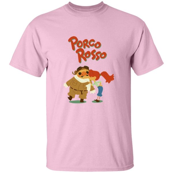 Porco Rosso – The Kiss T Shirt-Apparel, porco rosso, Tshirt