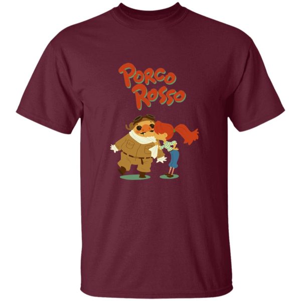 Porco Rosso – The Kiss T Shirt-Apparel, porco rosso, Tshirt