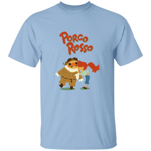 Porco Rosso – The Kiss T Shirt-Apparel, porco rosso, Tshirt