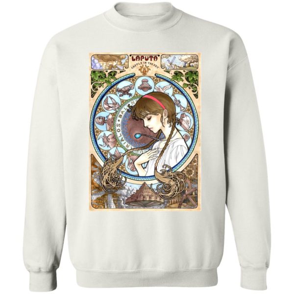 Laputa Castle In The Sky Movie - Laputa: Castle in The Sky – Sheeta Portrait Art Sweatshirt-Apparel, Laputa Castle In The Sky Movie, Laputa: Castle in the Sky, Sweatshirt