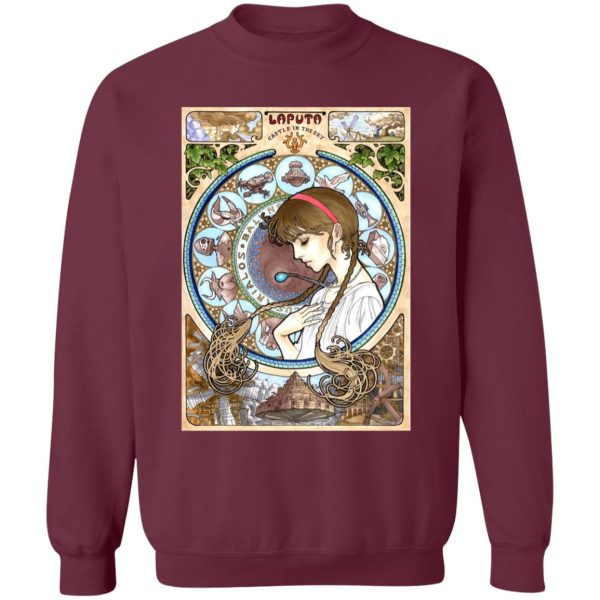 Laputa Castle In The Sky Movie - Laputa: Castle in The Sky – Sheeta Portrait Art Sweatshirt-Apparel, Laputa Castle In The Sky Movie, Laputa: Castle in the Sky, Sweatshirt