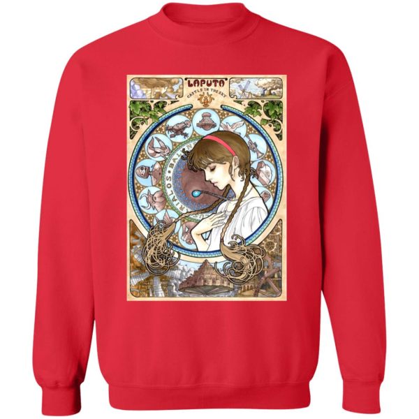 Laputa Castle In The Sky Movie - Laputa: Castle in The Sky – Sheeta Portrait Art Sweatshirt-Apparel, Laputa Castle In The Sky Movie, Laputa: Castle in the Sky, Sweatshirt