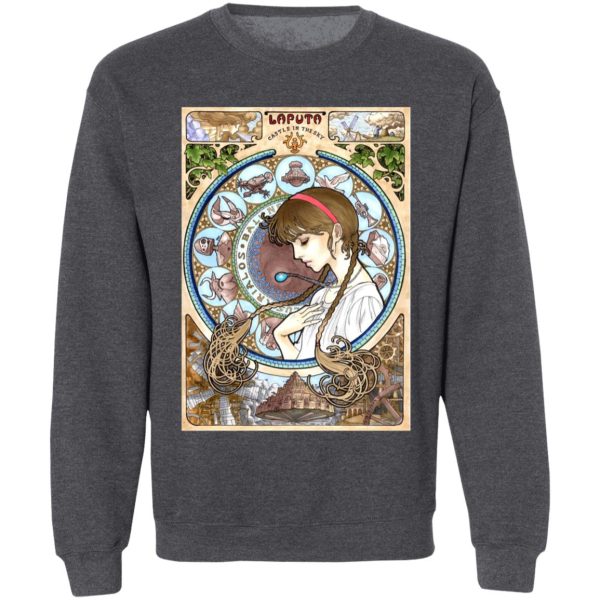 Laputa Castle In The Sky Movie - Laputa: Castle in The Sky – Sheeta Portrait Art Sweatshirt-Apparel, Laputa Castle In The Sky Movie, Laputa: Castle in the Sky, Sweatshirt