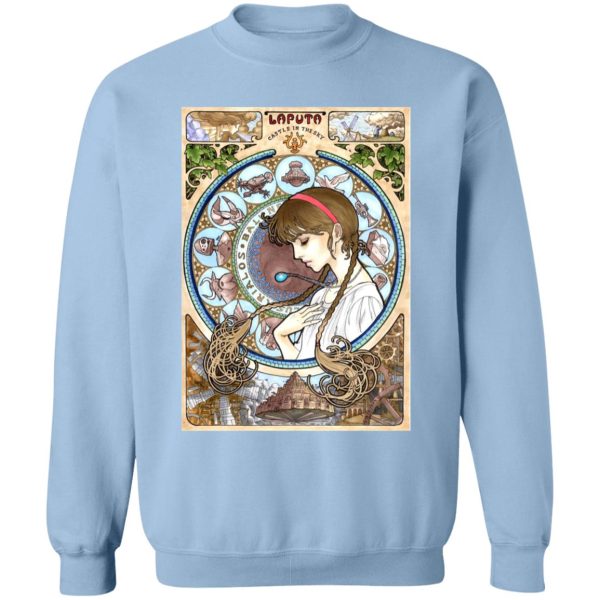 Laputa Castle In The Sky Movie - Laputa: Castle in The Sky – Sheeta Portrait Art Sweatshirt-Apparel, Laputa Castle In The Sky Movie, Laputa: Castle in the Sky, Sweatshirt