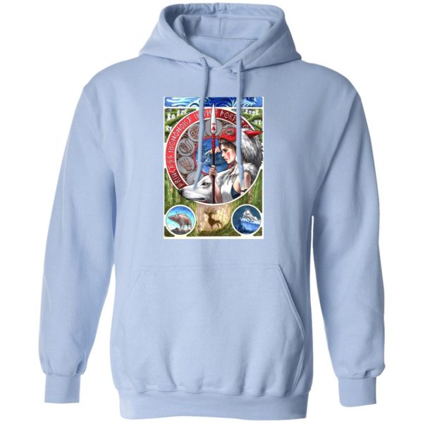 Characters In Princess Mononoke - Princess Mononoke Portrait Art Hoodie-Apparel, Characters In Princess Mononoke, Hoodie, princess mononoke