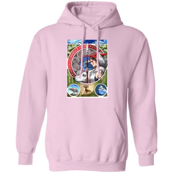 Characters In Princess Mononoke - Princess Mononoke Portrait Art Hoodie-Apparel, Characters In Princess Mononoke, Hoodie, princess mononoke