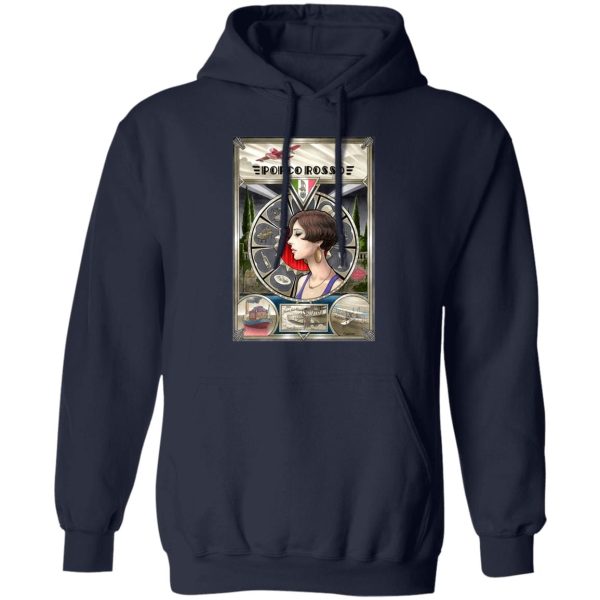 Porco Rosso Fiona Portrait Art Hoodie-Apparel, Hoodie, porco rosso