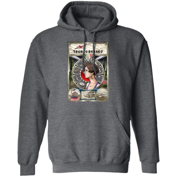 Porco Rosso Fiona Portrait Art Hoodie-Apparel, Hoodie, porco rosso