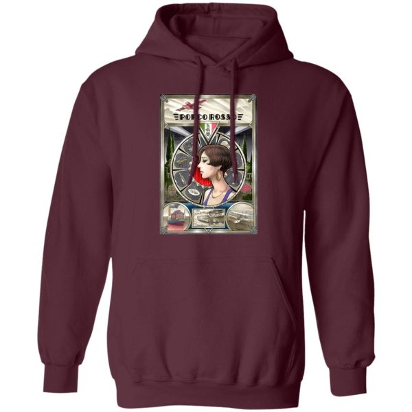 Porco Rosso Fiona Portrait Art Hoodie-Apparel, Hoodie, porco rosso