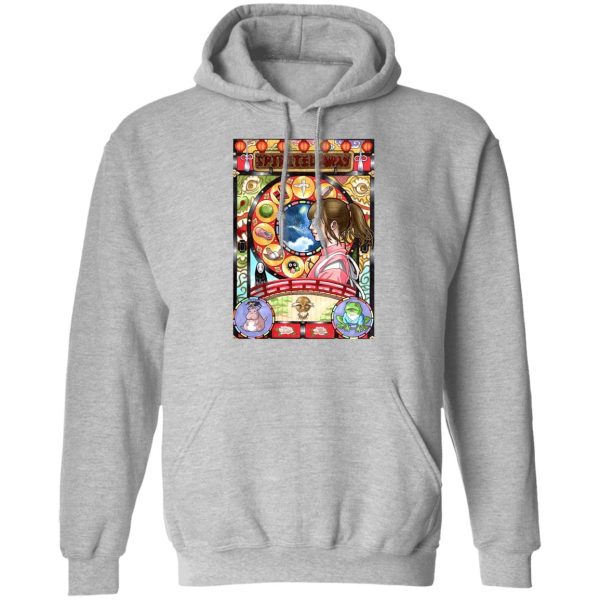 Spirited Away Frog - Spirited Away – Chihiro Portrait Art Hoodie-Apparel, Hoodie, Spirited Away, Spirited Away Frog