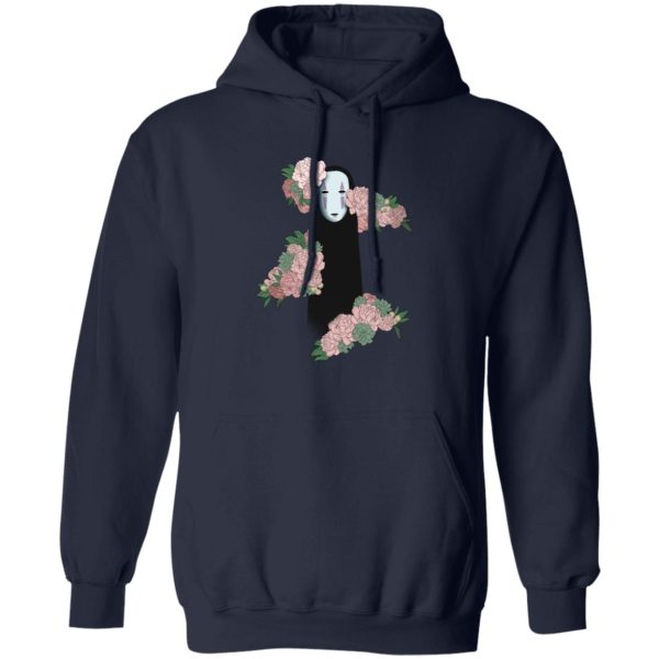 Spirited Away Movie Poster - Spirited Away – Kaonashi by the Flowers style 2 Hoodie-Apparel, Hoodie, Spirited Away, Spirited Away Movie Poster