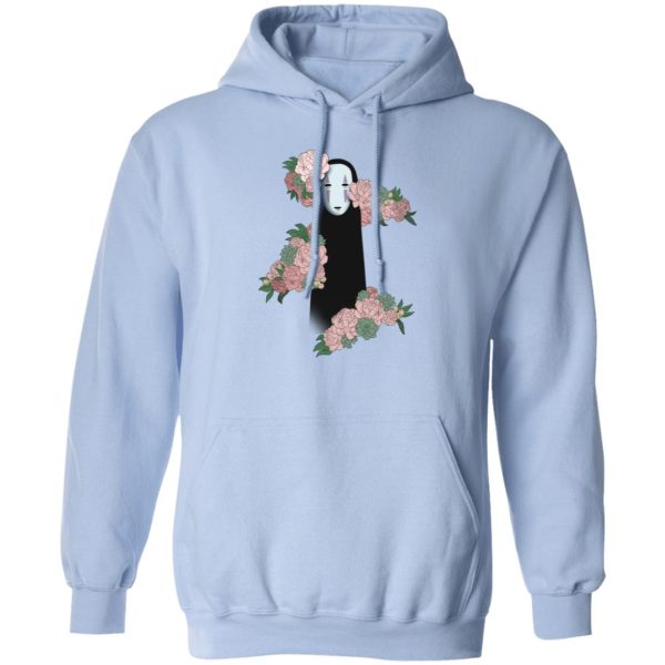 Spirited Away Movie Poster - Spirited Away – Kaonashi by the Flowers style 2 Hoodie-Apparel, Hoodie, Spirited Away, Spirited Away Movie Poster