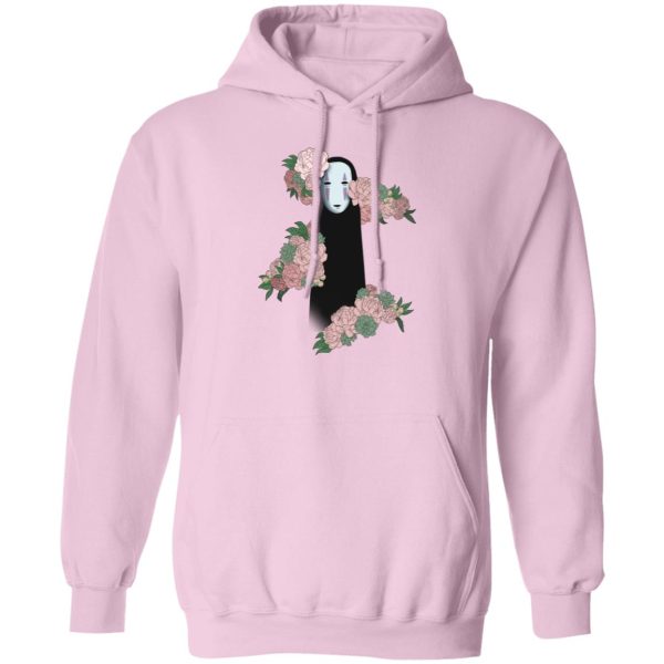 Spirited Away Movie Poster - Spirited Away – Kaonashi by the Flowers style 2 Hoodie-Apparel, Hoodie, Spirited Away, Spirited Away Movie Poster