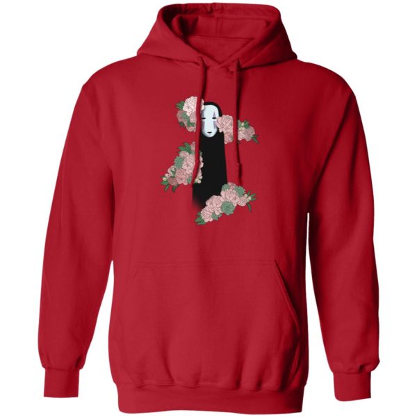 Spirited Away Movie Poster - Spirited Away – Kaonashi by the Flowers style 2 Hoodie-Apparel, Hoodie, Spirited Away, Spirited Away Movie Poster