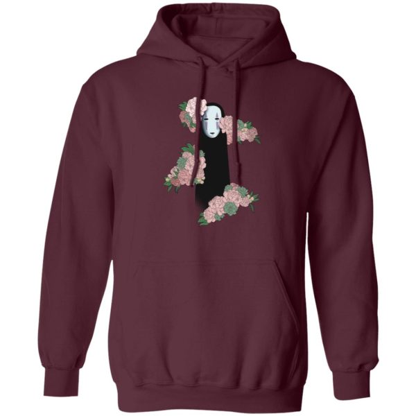 Spirited Away Movie Poster - Spirited Away – Kaonashi by the Flowers style 2 Hoodie-Apparel, Hoodie, Spirited Away, Spirited Away Movie Poster