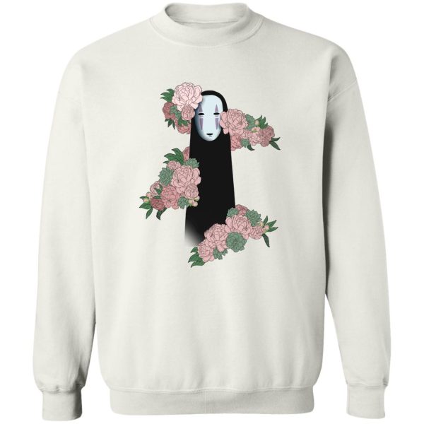 Spirited Away Tattoo - Spirited Away – Kaonashi by the Flowers style 2 Sweatshirt-Apparel, Spirited Away, Spirited Away Tattoo, Sweatshirt