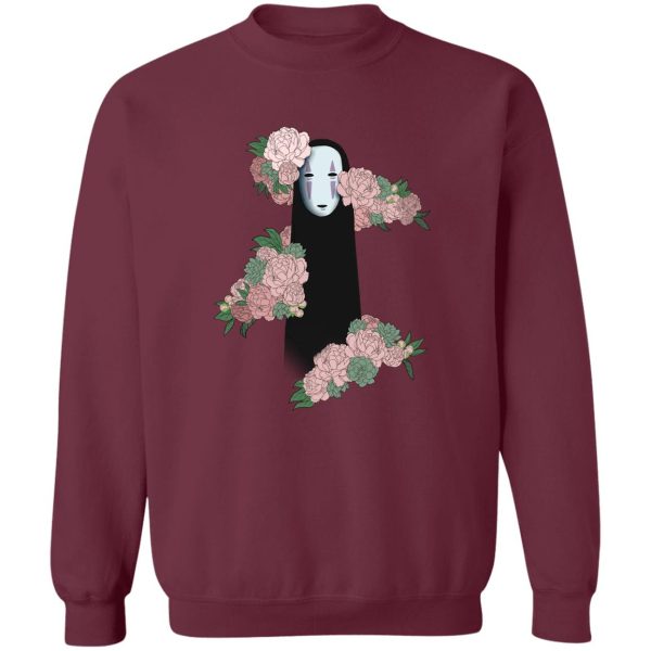 Spirited Away Tattoo - Spirited Away – Kaonashi by the Flowers style 2 Sweatshirt-Apparel, Spirited Away, Spirited Away Tattoo, Sweatshirt