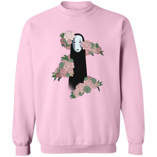 Spirited Away Tattoo - Spirited Away – Kaonashi by the Flowers style 2 Sweatshirt-Apparel, Spirited Away, Spirited Away Tattoo, Sweatshirt