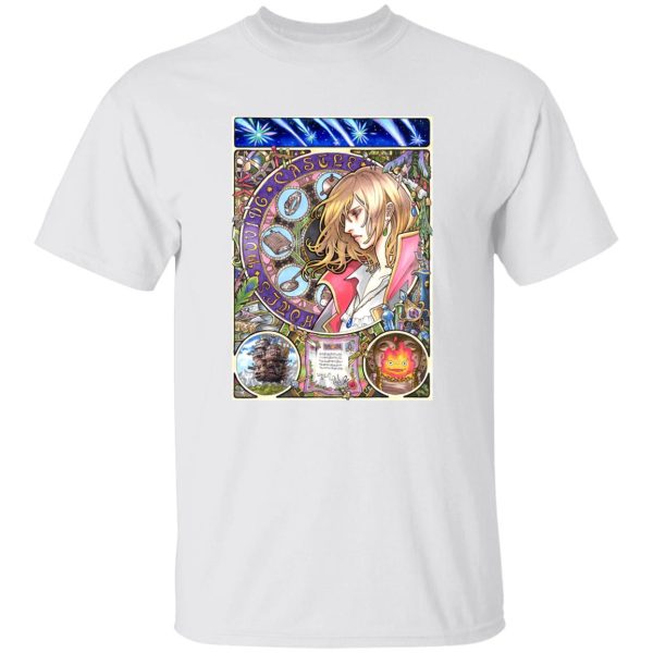 Howl's Moving Castle Piano - Howl Portrait Art T Shirt-Apparel, Howl's Moving Castle, Howl's Moving Castle Piano, Tshirt