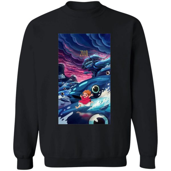 What Does Ponyo Mean - Ponyo 2008 Illustration Sweatshirt-Apparel, ponyo, Sweatshirt, What Does Ponyo Mean