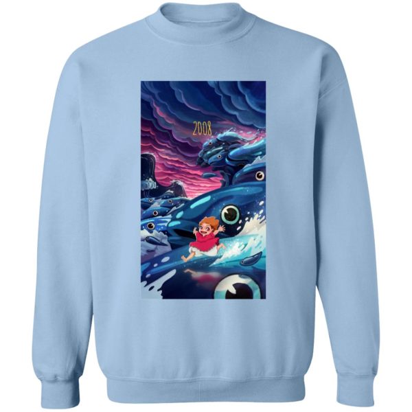 What Does Ponyo Mean - Ponyo 2008 Illustration Sweatshirt-Apparel, ponyo, Sweatshirt, What Does Ponyo Mean