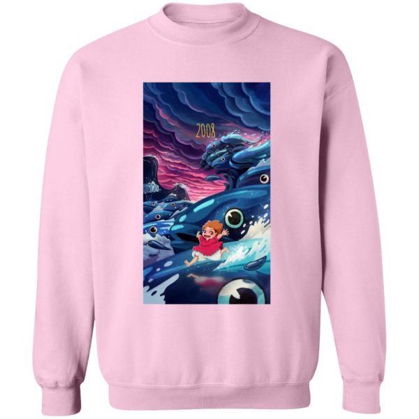 What Does Ponyo Mean - Ponyo 2008 Illustration Sweatshirt-Apparel, ponyo, Sweatshirt, What Does Ponyo Mean