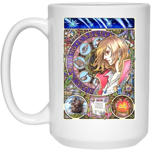 Howl's Moving Castle Movie - Howl Portrait Art Mug-House Decor, Howl's Moving Castle, Howl's Moving Castle Movie, Mug