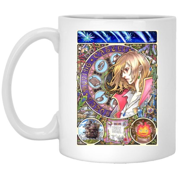 Howl's Moving Castle Movie - Howl Portrait Art Mug-House Decor, Howl's Moving Castle, Howl's Moving Castle Movie, Mug