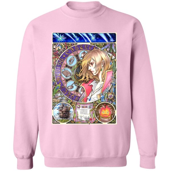 Howl's Moving Castle Music Score - Howl Portrait Art Sweatshirt-Apparel, Howl's Moving Castle, Howl's Moving Castle Music Score, Sweatshirt