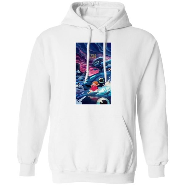 Nicole Ponyo - Ponyo 2008 Illustration Hoodie-Apparel, Hoodie, Nicole Ponyo, ponyo