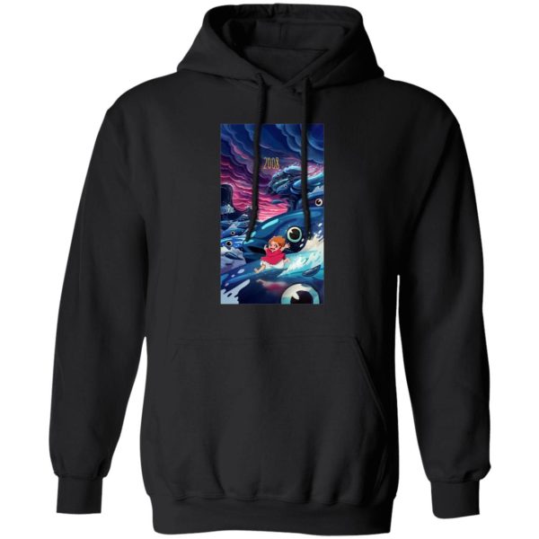 Nicole Ponyo - Ponyo 2008 Illustration Hoodie-Apparel, Hoodie, Nicole Ponyo, ponyo