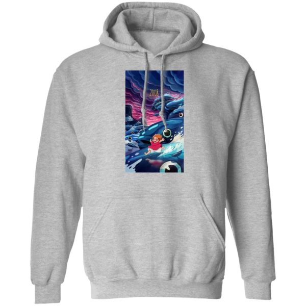 Nicole Ponyo - Ponyo 2008 Illustration Hoodie-Apparel, Hoodie, Nicole Ponyo, ponyo