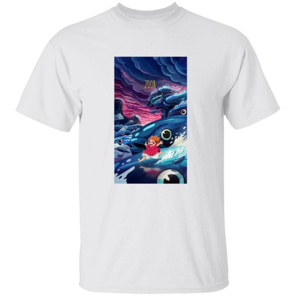 What Does Ponyo Mean - Ponyo 2008 Illustration T Shirt-Apparel, ponyo, Tshirt, What Does Ponyo Mean