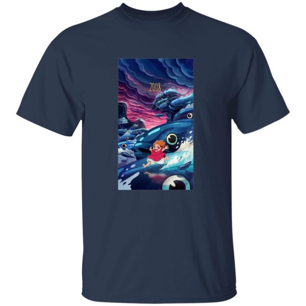 What Does Ponyo Mean - Ponyo 2008 Illustration T Shirt-Apparel, ponyo, Tshirt, What Does Ponyo Mean