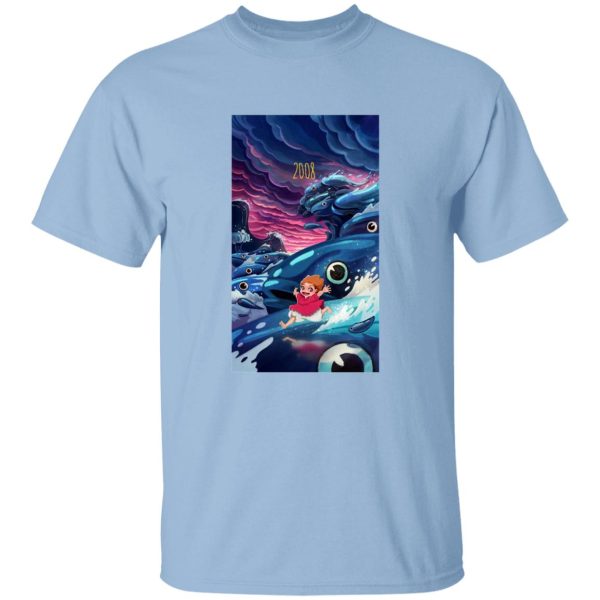 What Does Ponyo Mean - Ponyo 2008 Illustration T Shirt-Apparel, ponyo, Tshirt, What Does Ponyo Mean