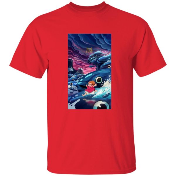 What Does Ponyo Mean - Ponyo 2008 Illustration T Shirt-Apparel, ponyo, Tshirt, What Does Ponyo Mean