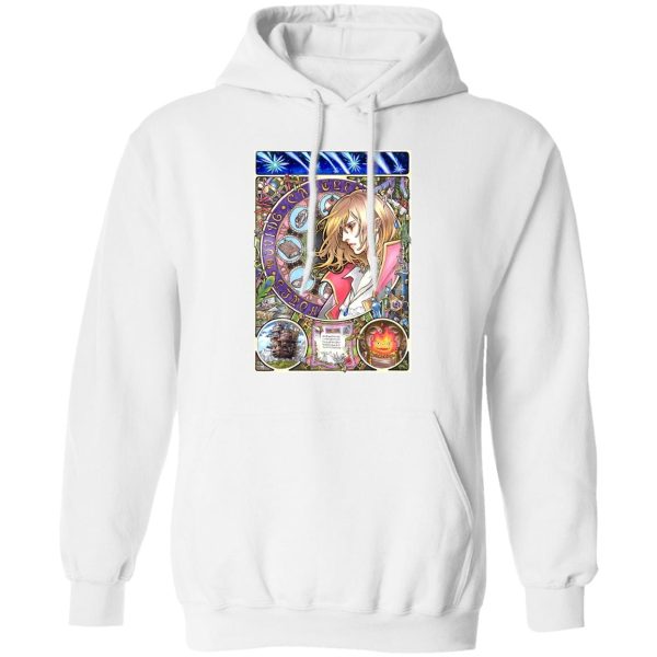 Howl's Moving Castle Merry Go Round Of Life Piano Sheet - Howl Portrait Art Hoodie-Apparel, Hoodie, Howl's Moving Castle, Howl's Moving Castle Merry Go Round Of Life Piano Sheet