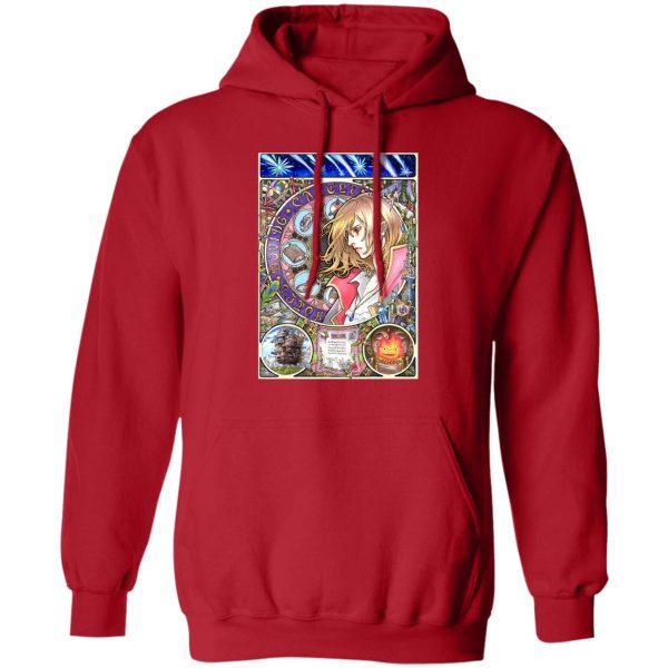 Howl's Moving Castle Merry Go Round Of Life Piano Sheet - Howl Portrait Art Hoodie-Apparel, Hoodie, Howl's Moving Castle, Howl's Moving Castle Merry Go Round Of Life Piano Sheet