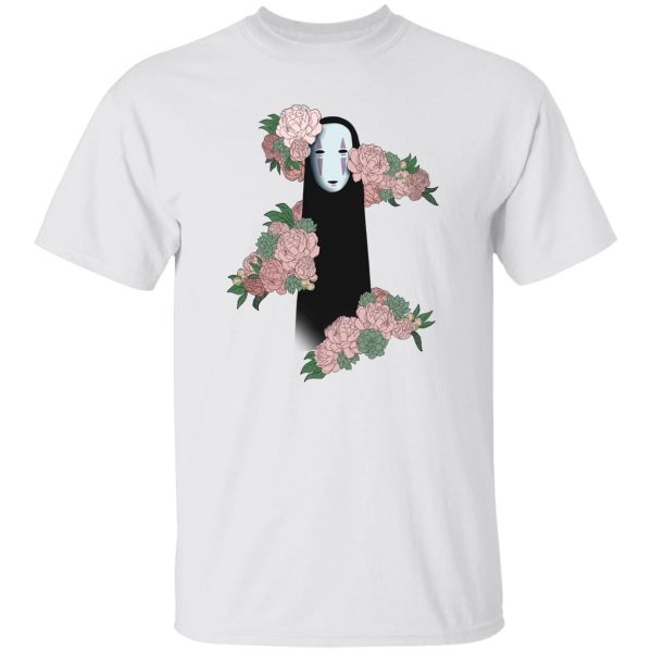 Spirited Away: Live On Stage - Spirited Away – Kaonashi by the Flowers style 2 T Shirt-Apparel, Spirited Away, Spirited Away: Live On Stage, Tshirt