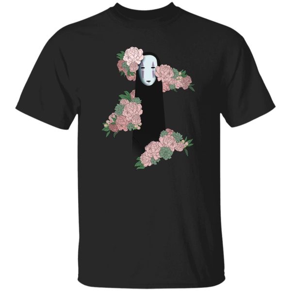 Spirited Away: Live On Stage - Spirited Away – Kaonashi by the Flowers style 2 T Shirt-Apparel, Spirited Away, Spirited Away: Live On Stage, Tshirt