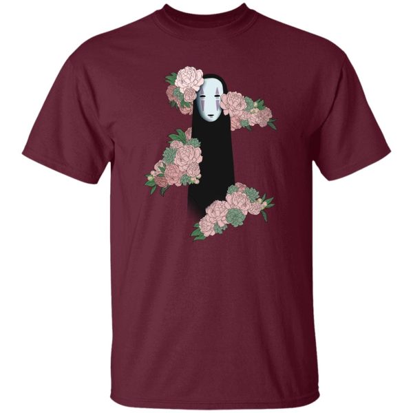 Spirited Away: Live On Stage - Spirited Away – Kaonashi by the Flowers style 2 T Shirt-Apparel, Spirited Away, Spirited Away: Live On Stage, Tshirt